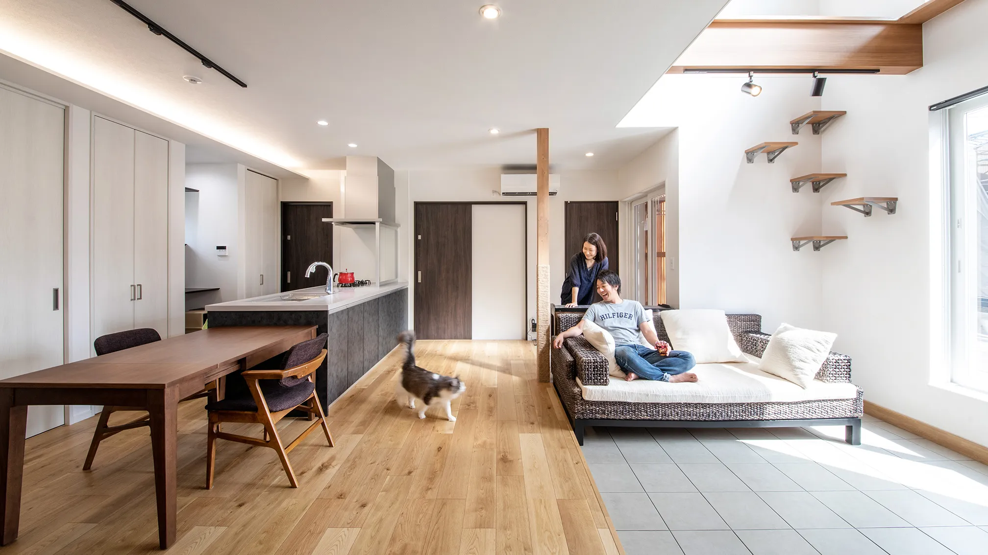 自然光が入るナイスホームの住まい